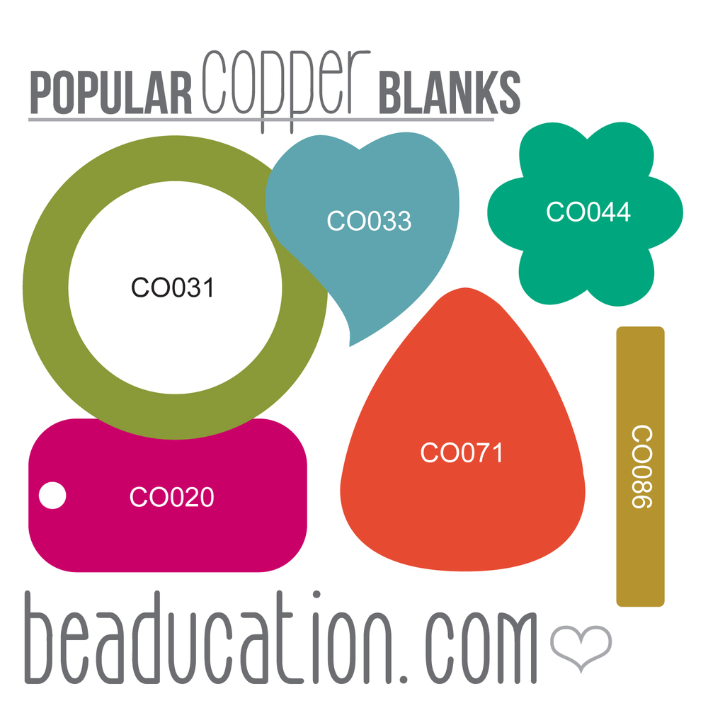 Kits & Sample Packs Copper Popular Stamping Blanks Sample Pack